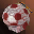 Soccer Ball Afro Hair - Red