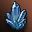 Extracted Mid-grade Blue Star Stone