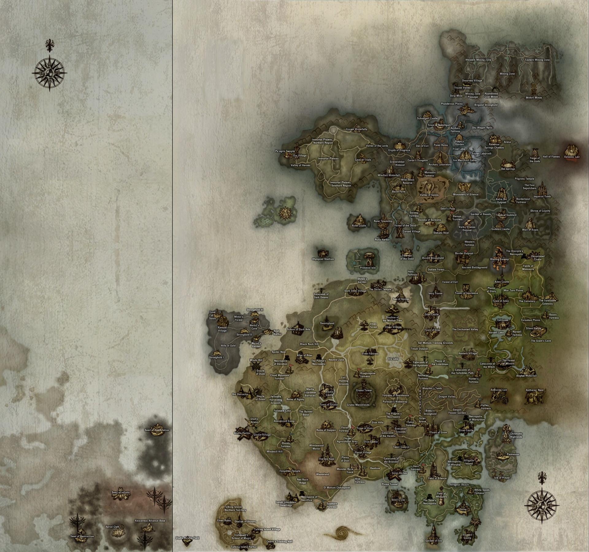 Lineage 2 World Map